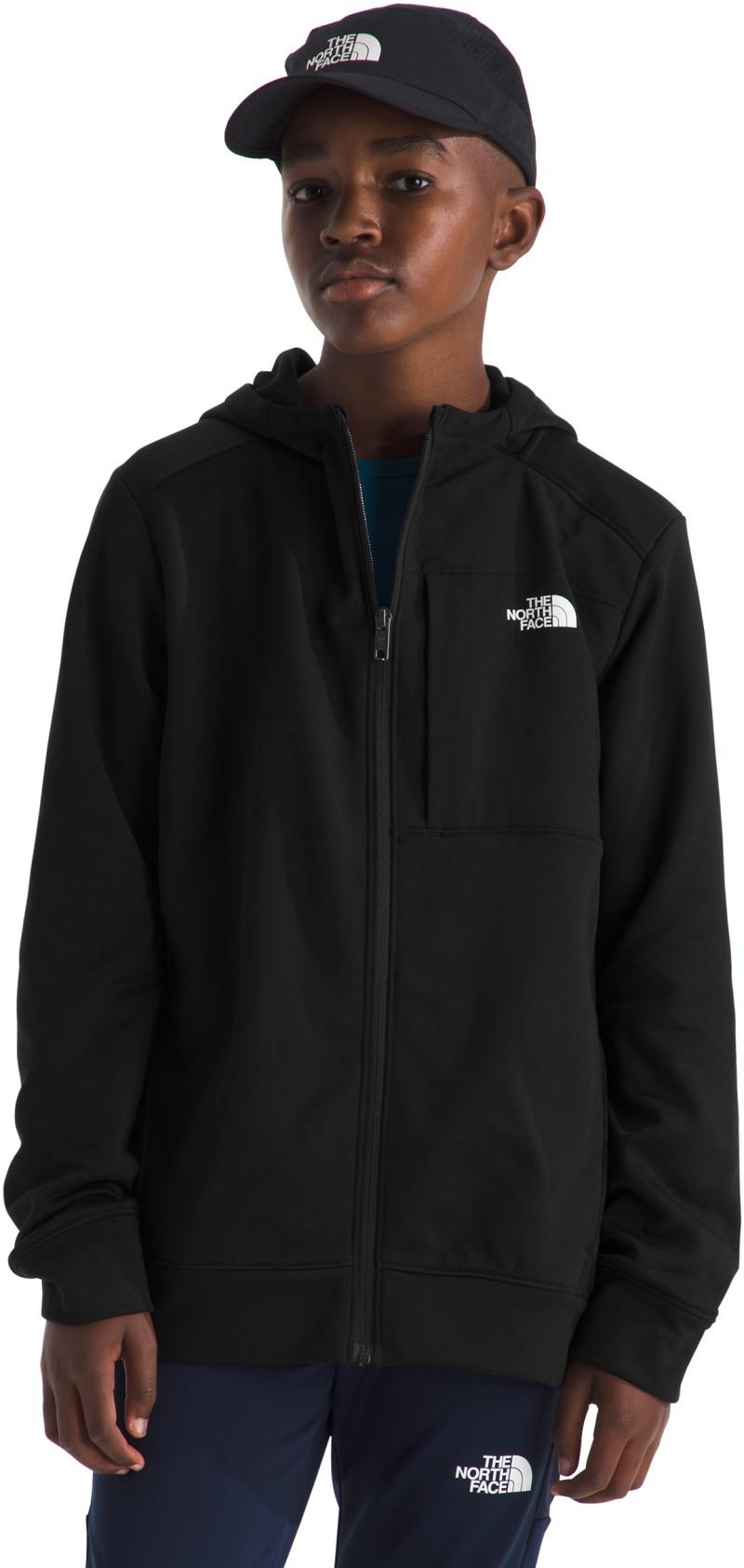 TNF Performance Fleece Full Zip Hooded Jacket - Teen - tnf black 1