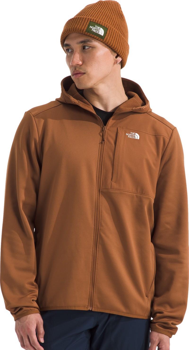 TNF Performance Fleece Full Zip Hoodie - Mens - burnt umber 1