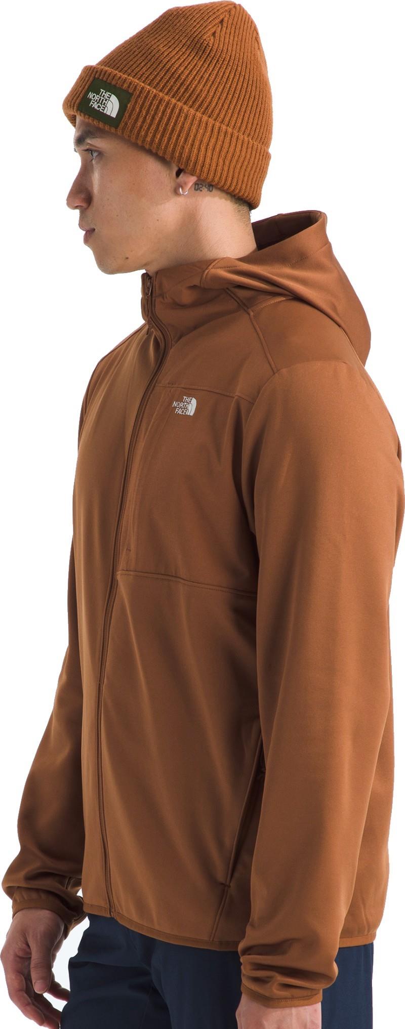 TNF Performance Fleece Full Zip Hoodie - Mens - burnt umber 1