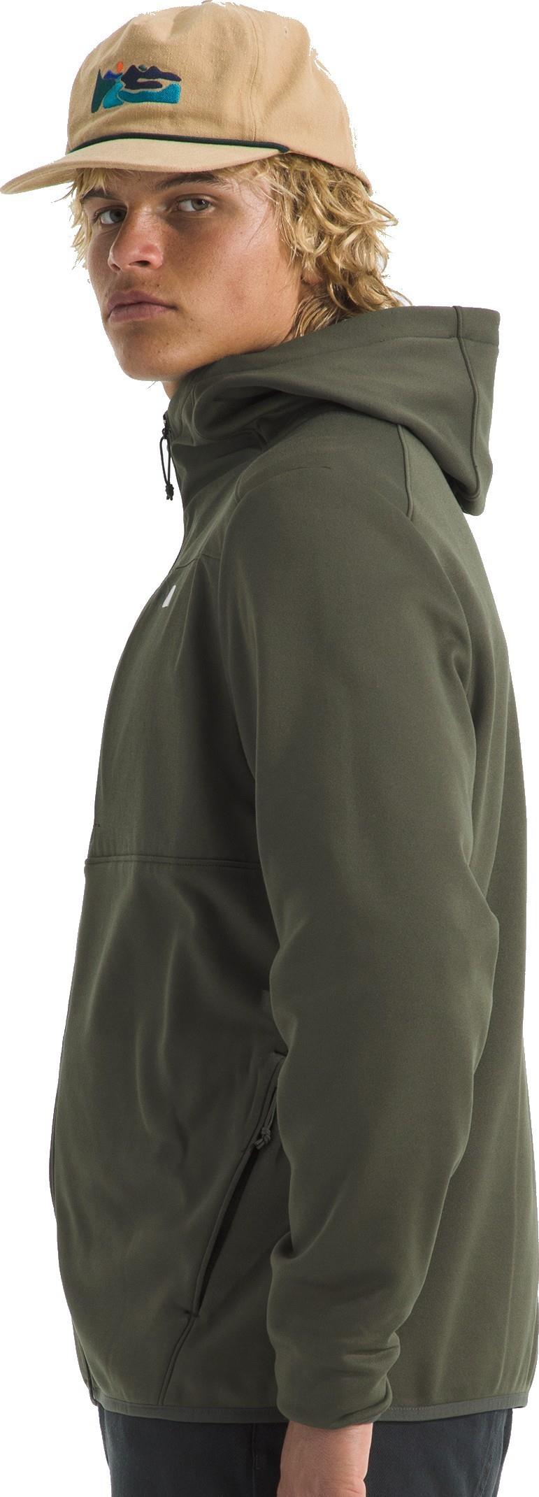 TNF Performance Fleece Full Zip Hoodie - Mens - new taupe green 1