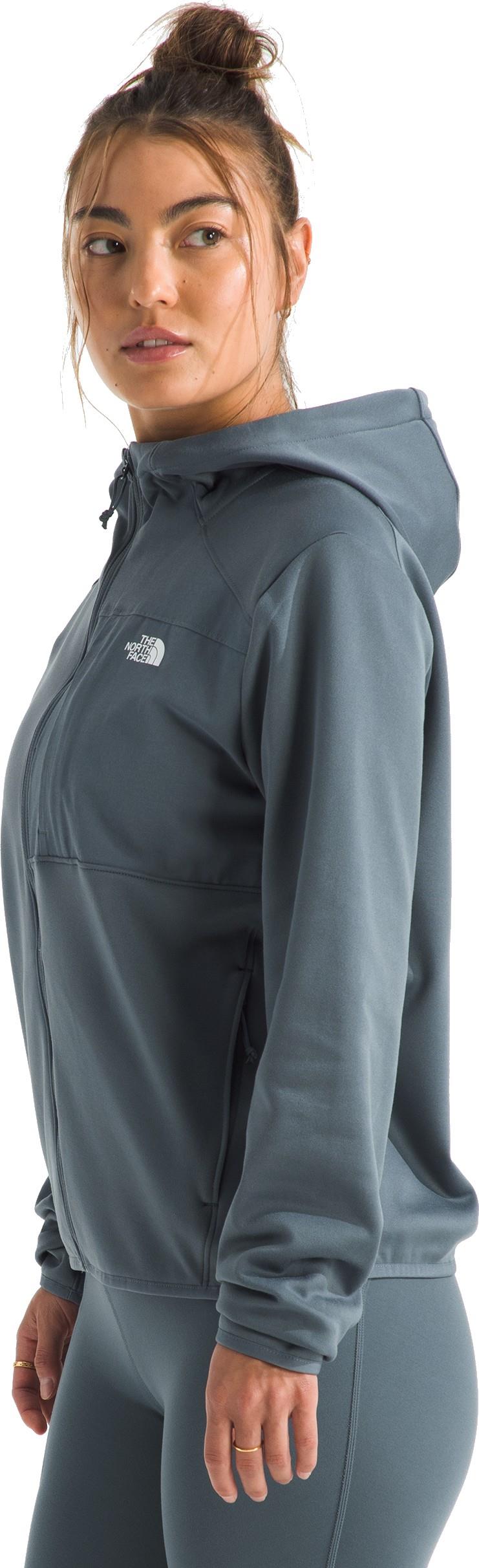 TNF Performance Fleece Full Zip Hoodie - Womens - granite grey 1