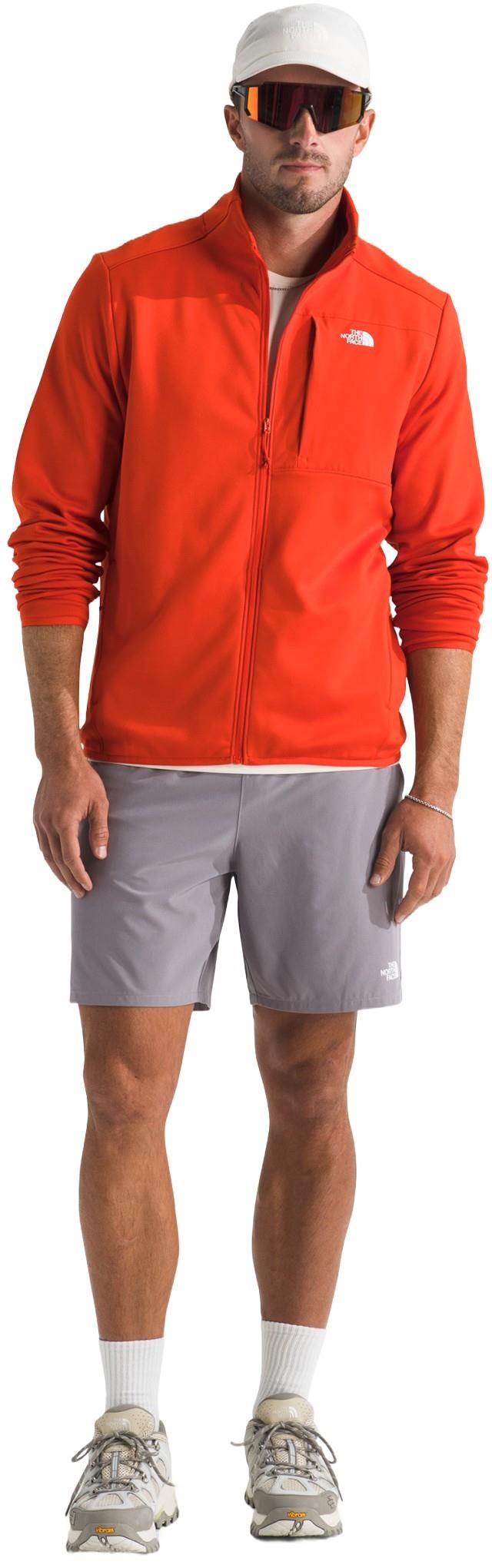 TNF Performance Fleece Full Zip Jacket - Mens - lava red 1