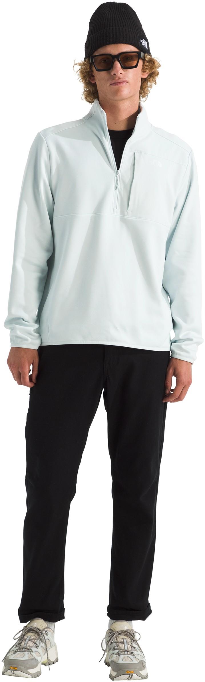 TNF Performance Fleece Quarter Zip - Mens - pearl stone 1