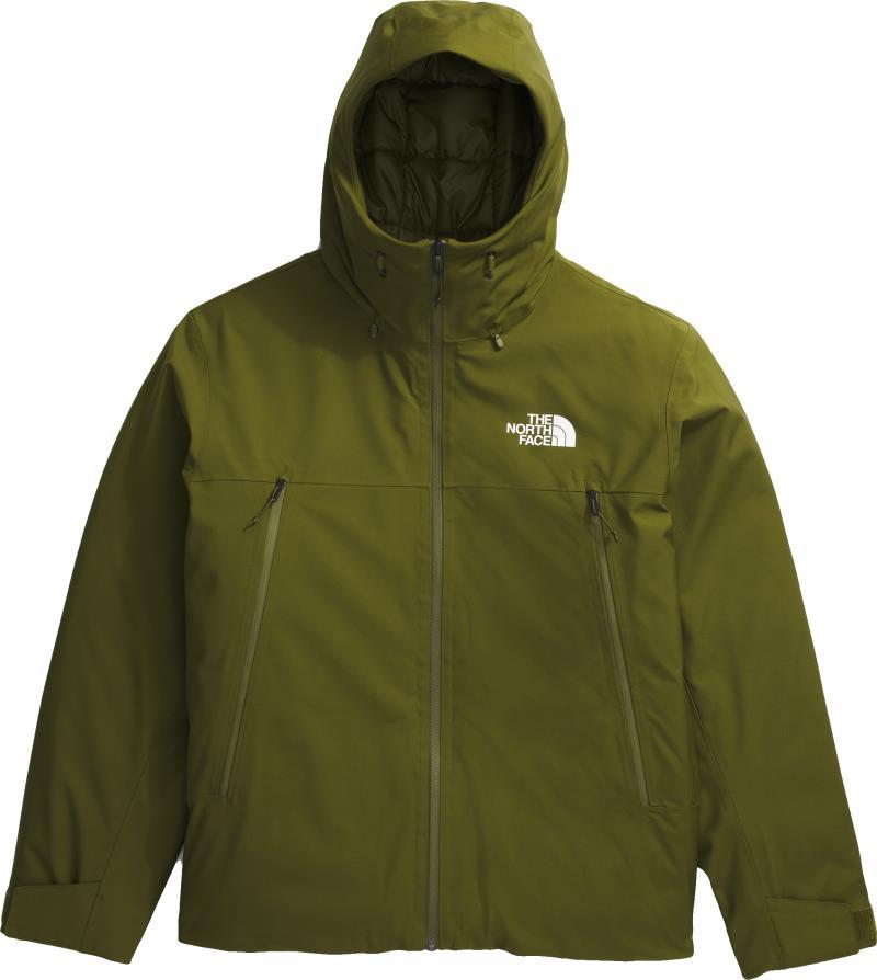 TNF Range Down Hooded Jacket - Mens - forest olive 1