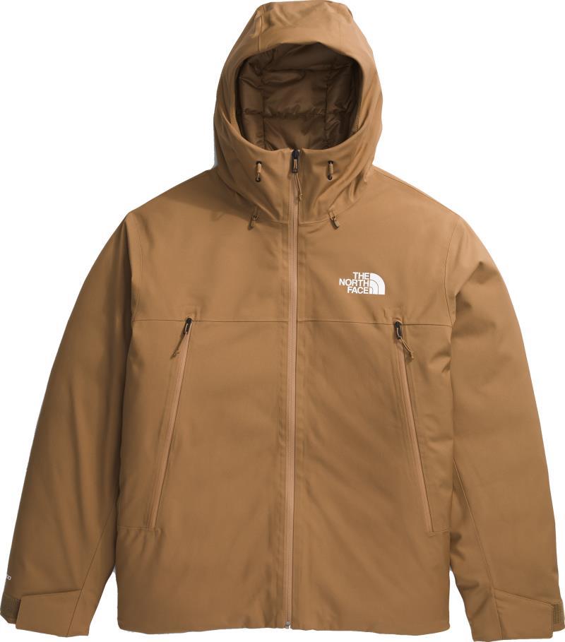 TNF Range Down Hooded Jacket - Mens - utility brown 1