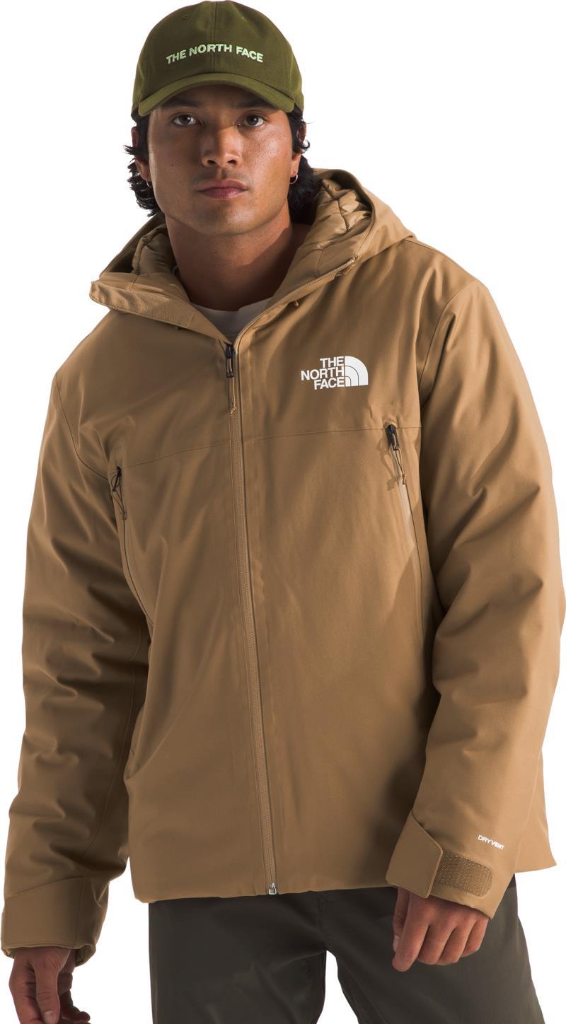 TNF Range Down Hooded Jacket - Mens - utility brown 1