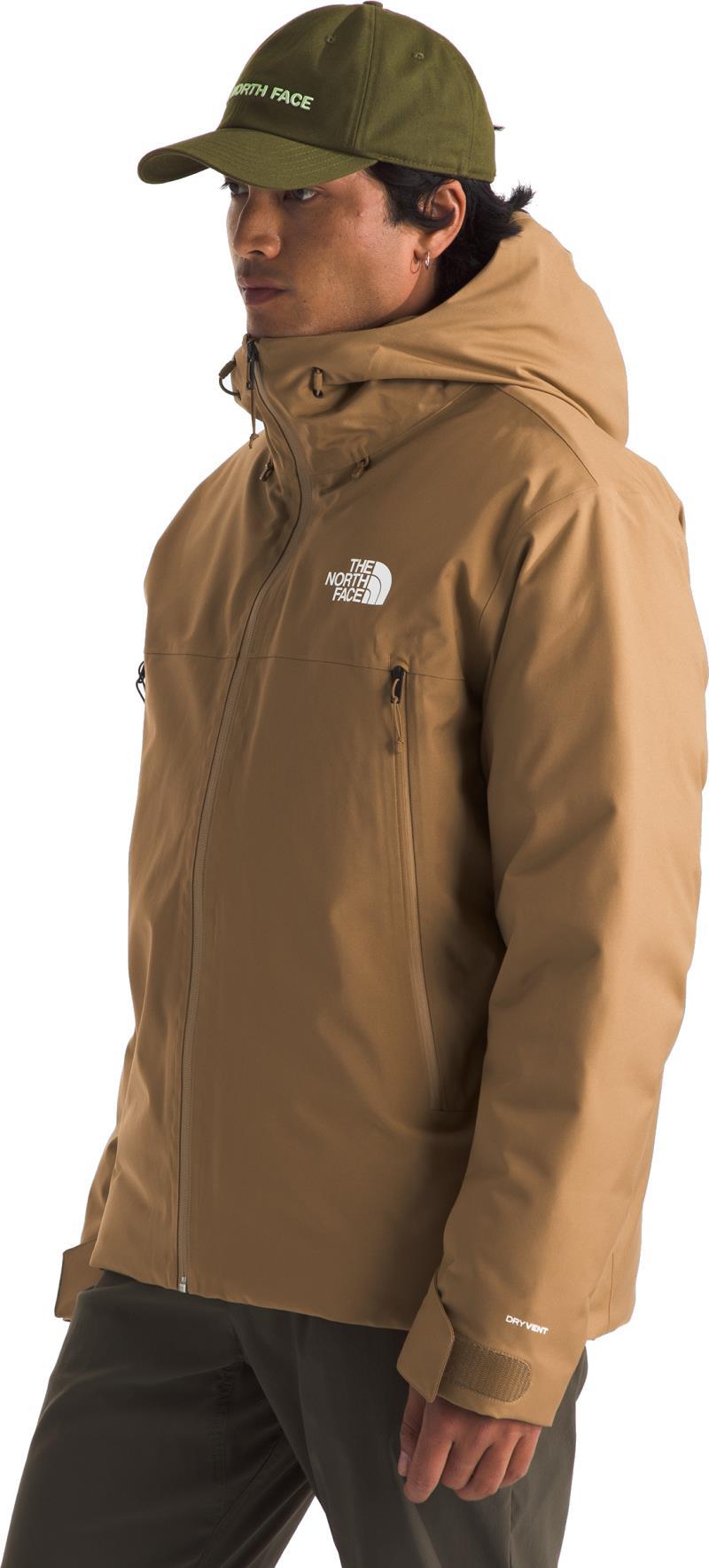 TNF Range Down Hooded Jacket - Mens - utility brown 1