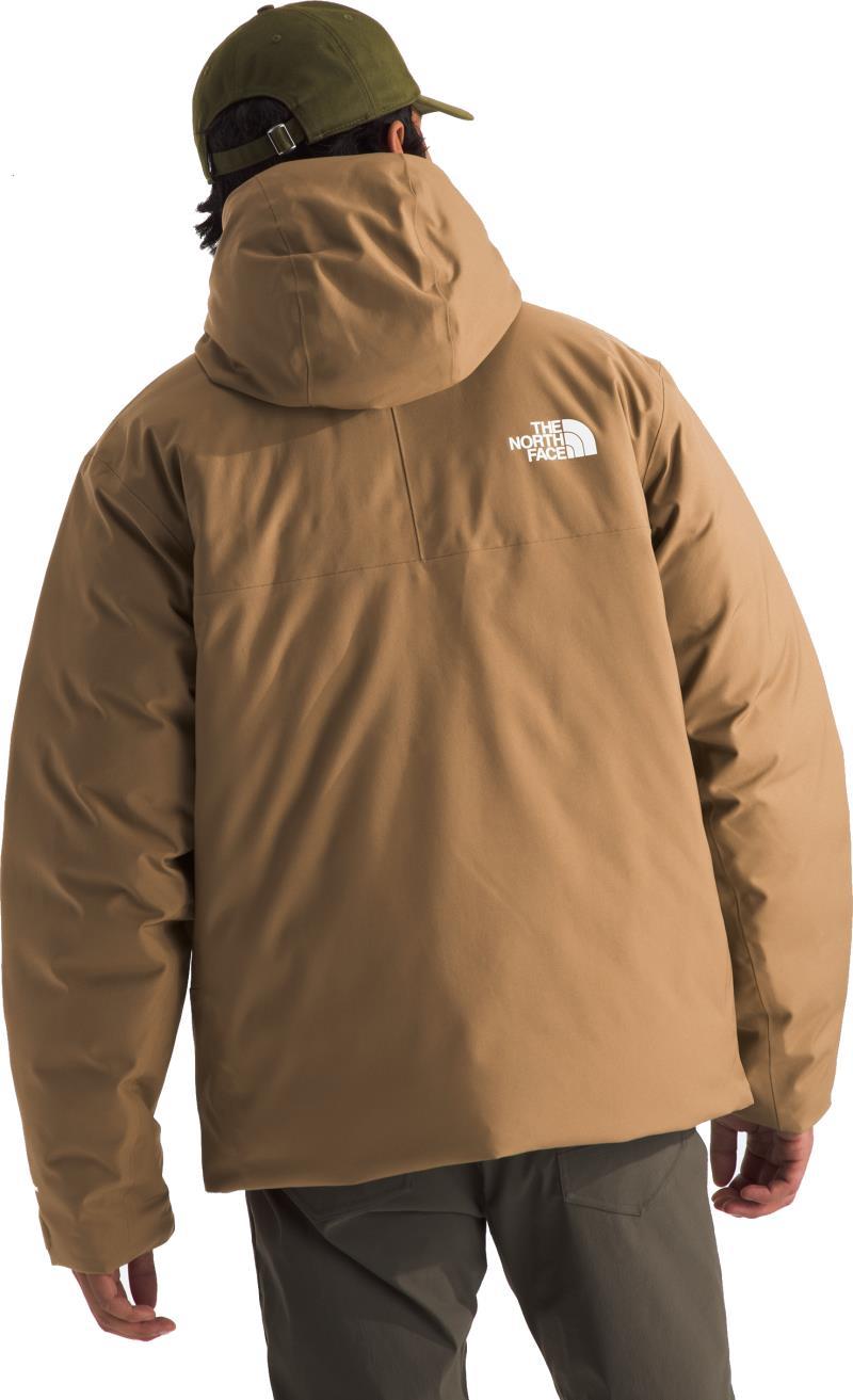 TNF Range Down Hooded Jacket - Mens - utility brown 1