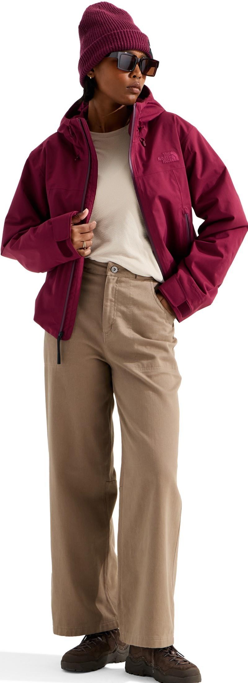 TNF Range LT Hooded Jacket - Womens - burgundy crush 1