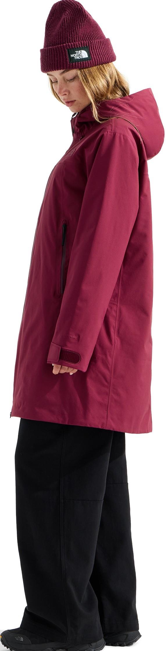 TNF Range LT Hooded Parka - Womens - burgundy crush 1