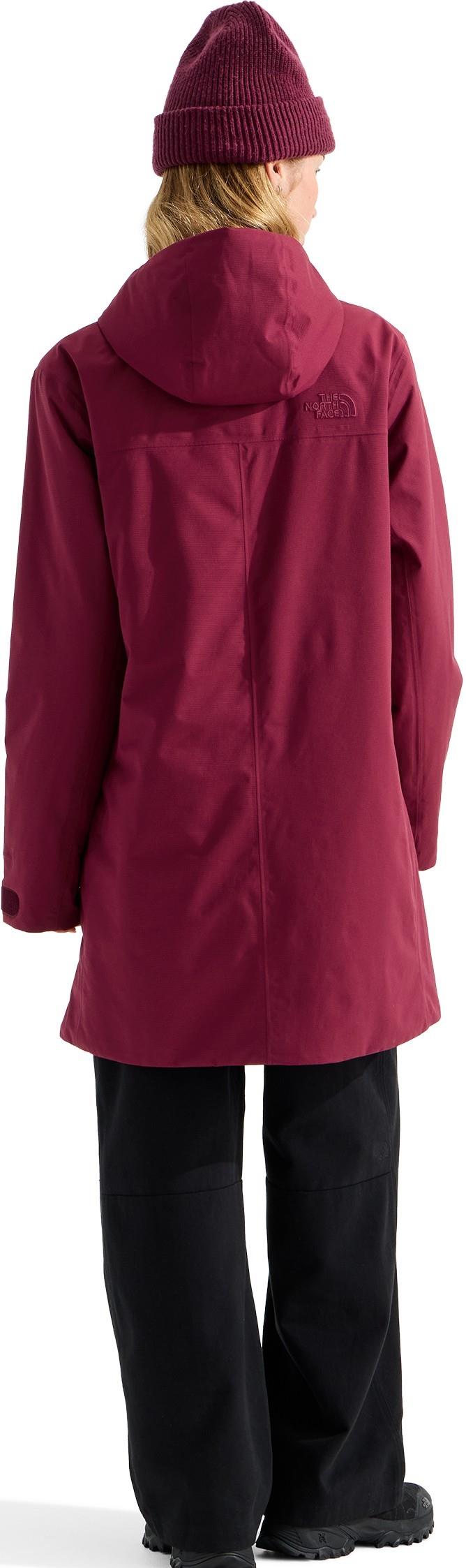 TNF Range LT Hooded Parka - Womens - burgundy crush 1