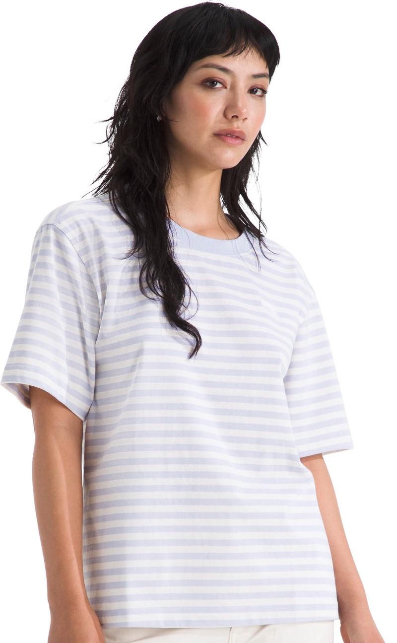 TNF SS Tee - Womens - mystic haze / white dune 1