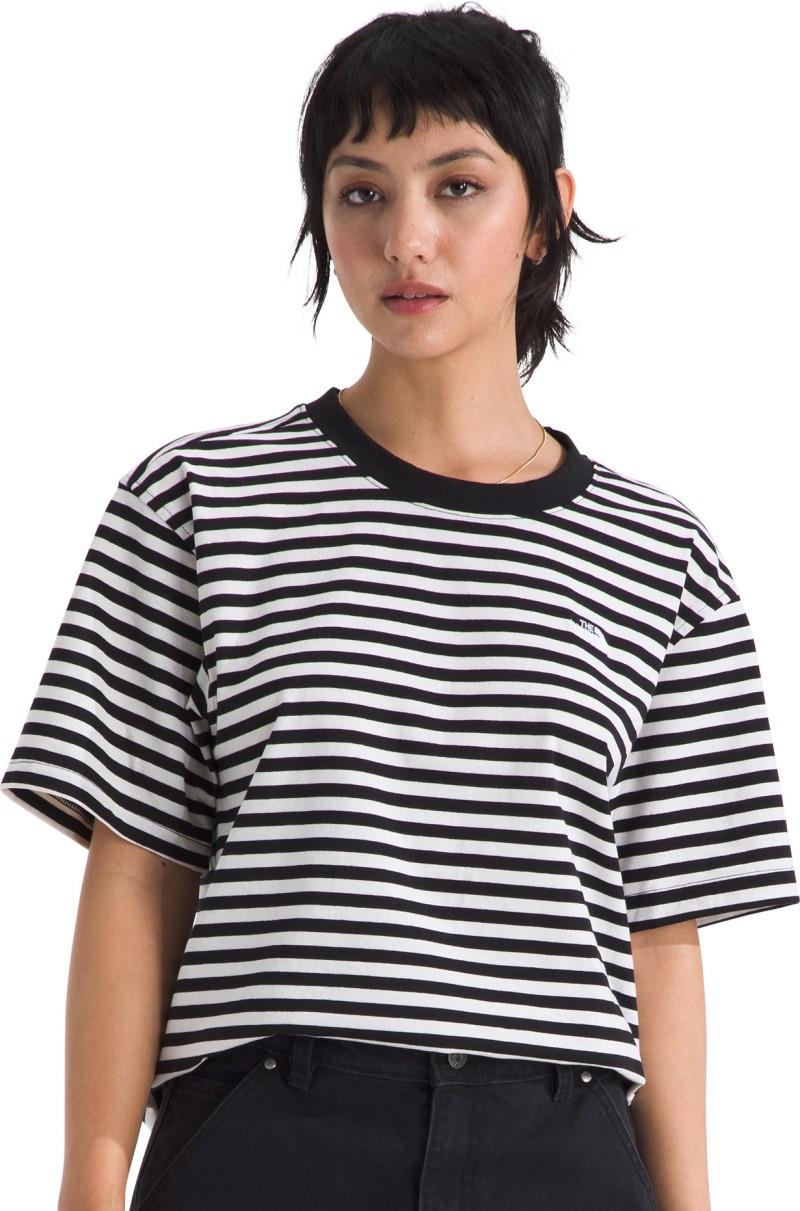 TNF SS Tee - Womens - tnf black / white dune 1