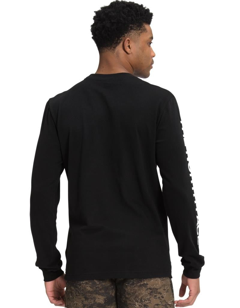 TNF Sleeve Hit LS Tee - Mens - tnf black / tnf white 1