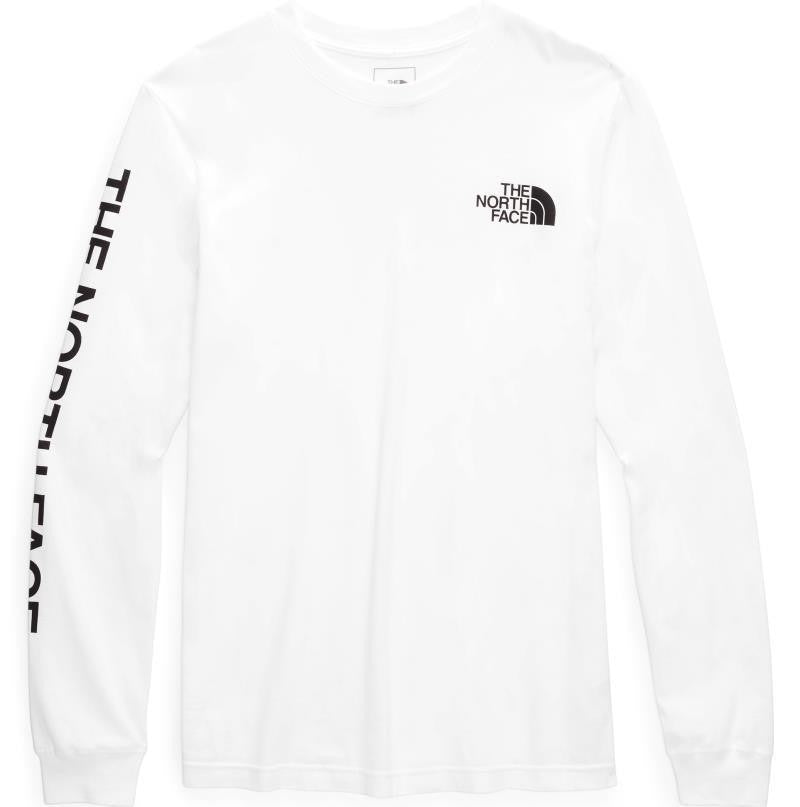 TNF Sleeve Hit LS Tee - Mens - tnf white / tnf black 1
