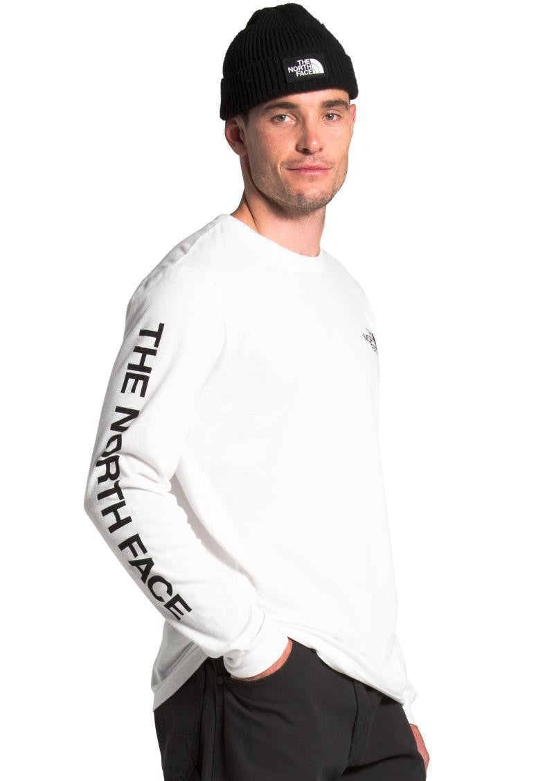 TNF Sleeve Hit LS Tee - Mens - tnf white / tnf black 1