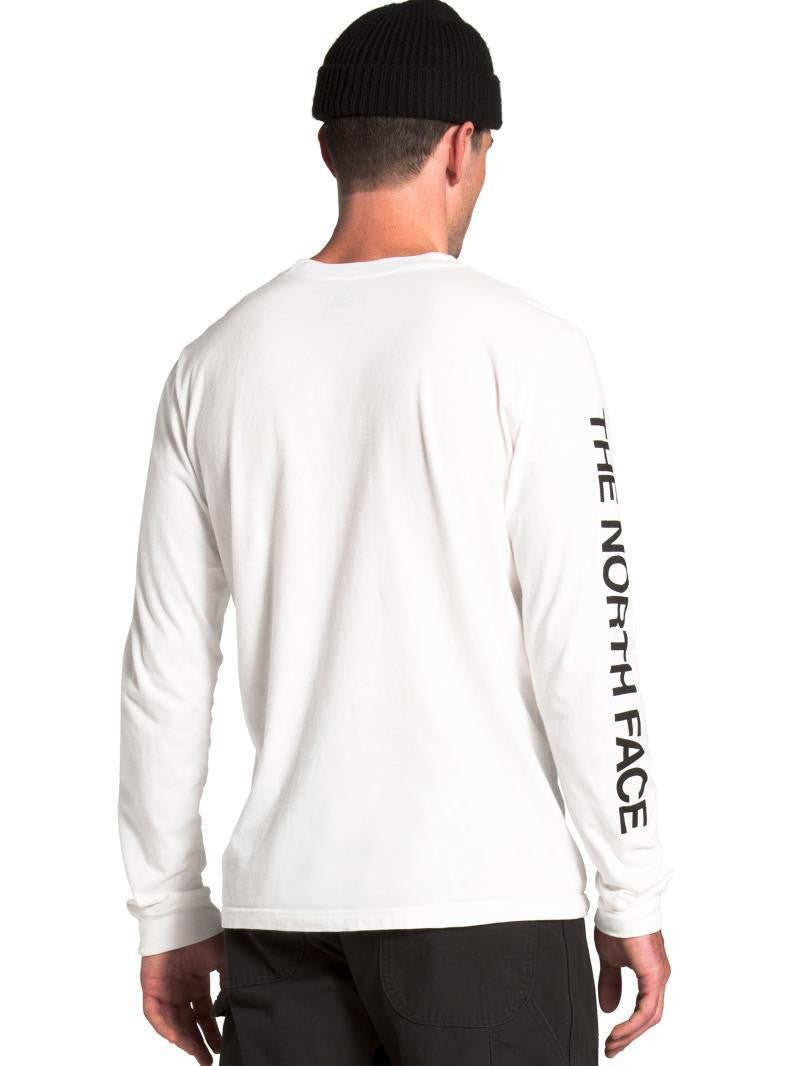 TNF Sleeve Hit LS Tee - Mens - tnf white / tnf black 1