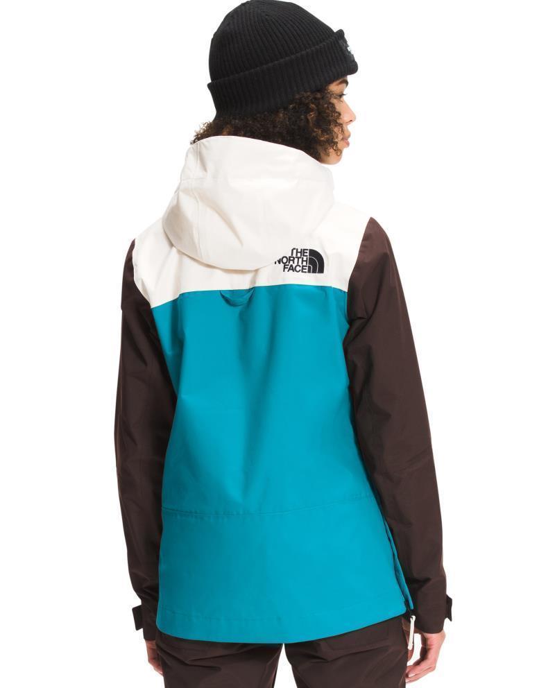 Tanager Jacket - Womens - Gardenia White / Deep Brown / Enamel Blue 3