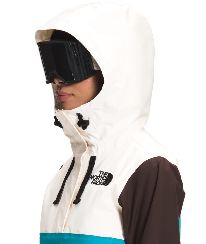 Tanager Jacket - Womens - Gardenia White / Deep Brown / Enamel Blue 5