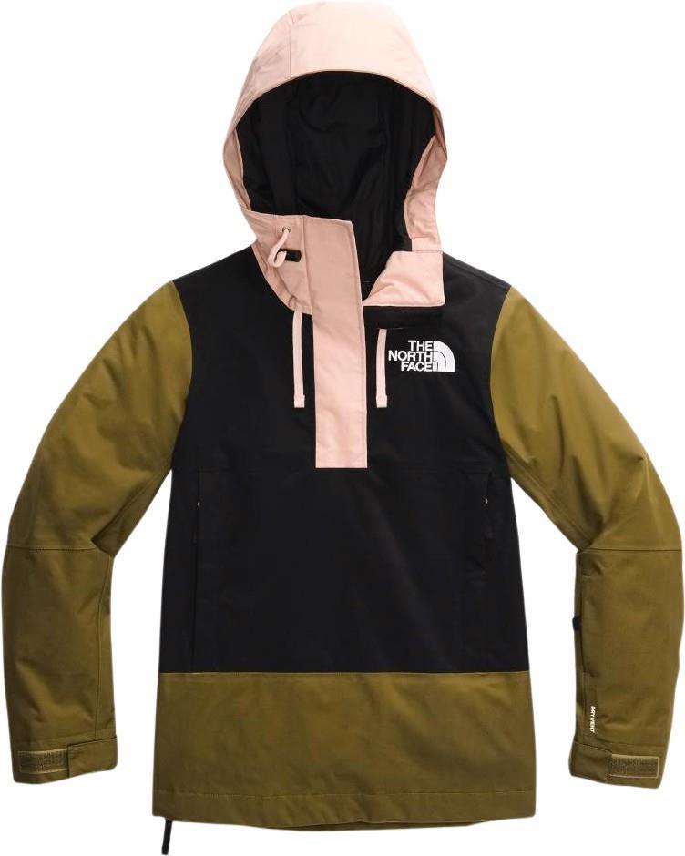 Tanager Jacket - Womens - TNF Black / Fir Green / Morning Pink 1
