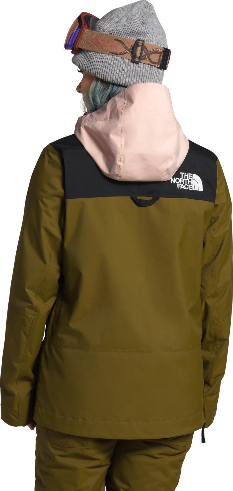 Tanager Jacket - Womens - TNF Black / Fir Green / Morning Pink 4