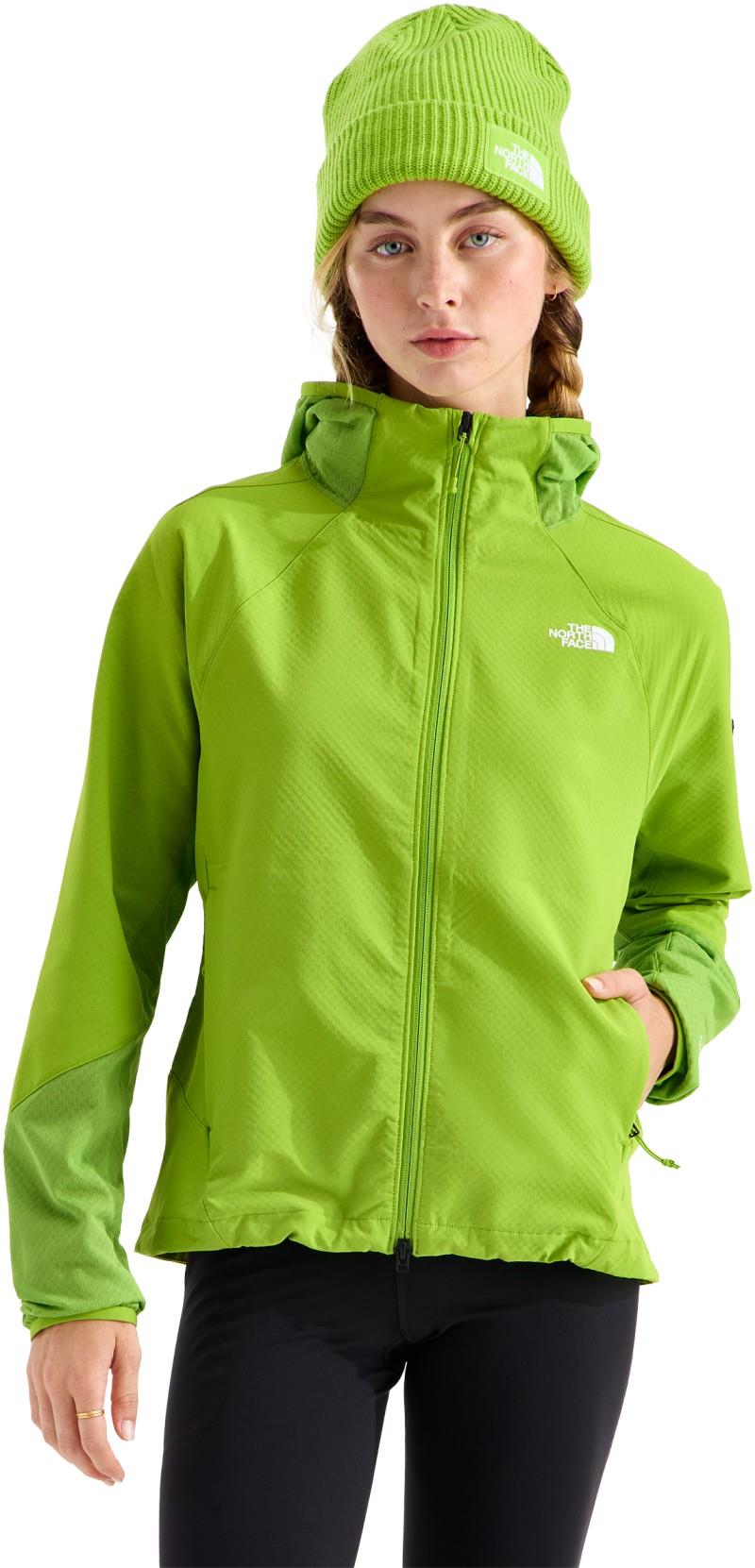 Tek Approach FutureFleece Hooded Jacket - Womens - sport moss / calcified lime 1