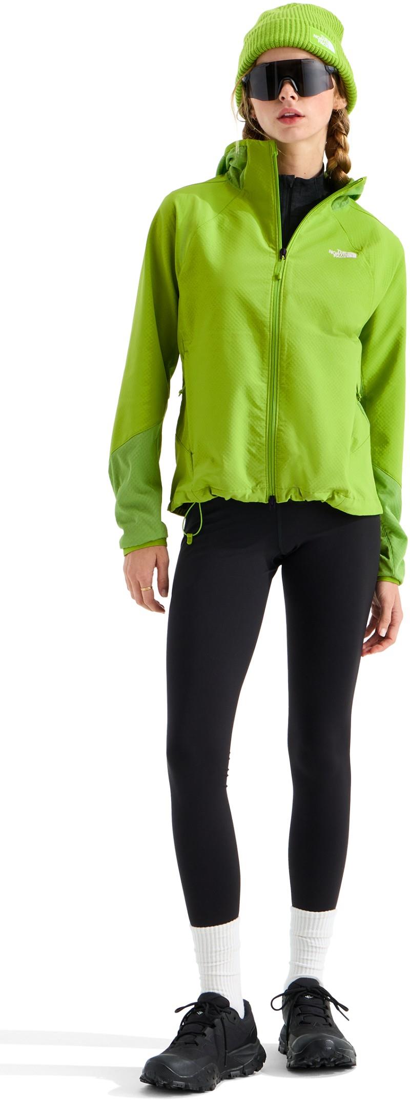 Tek Approach FutureFleece Hooded Jacket - Womens - sport moss / calcified lime 1