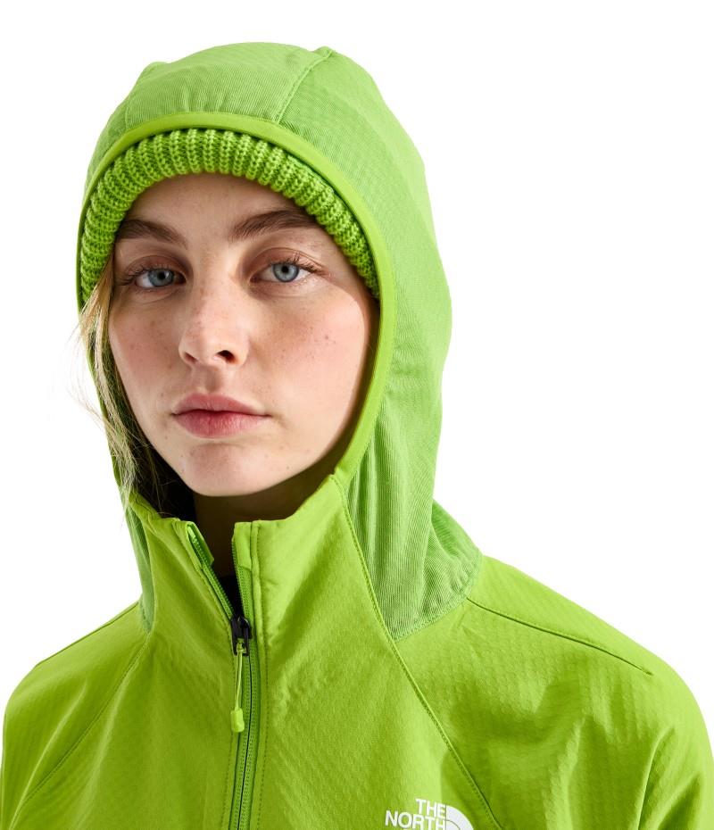 Tek Approach FutureFleece Hooded Jacket - Womens - sport moss / calcified lime 1