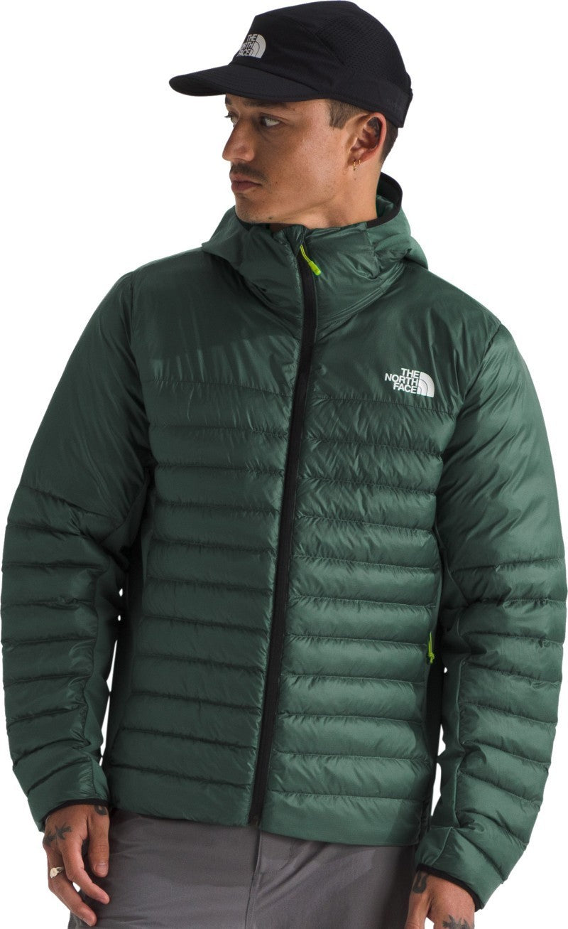 Terra Peak Hybrid Hoodie - Mens - duck green 1