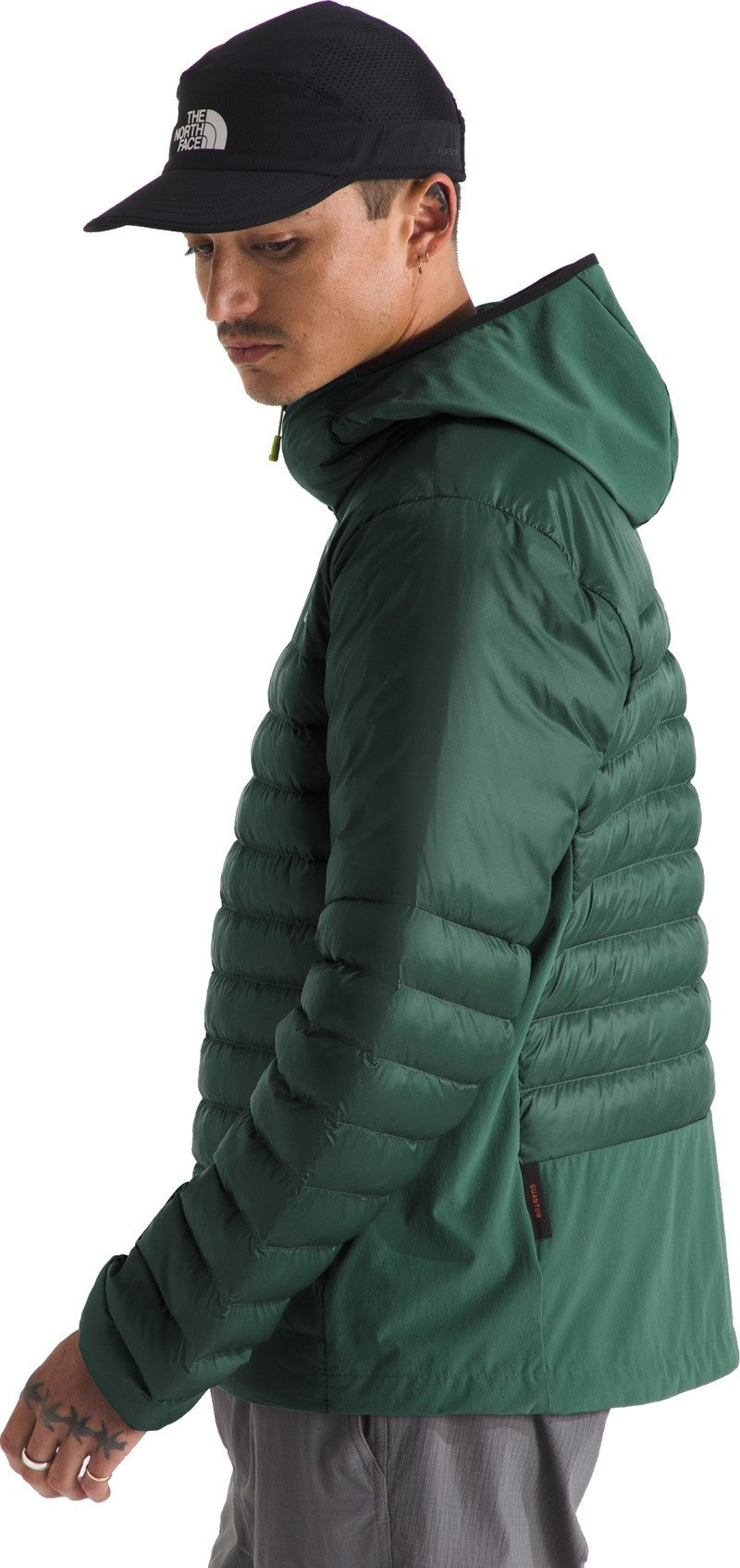 Terra Peak Hybrid Hoodie - Mens - duck green 1