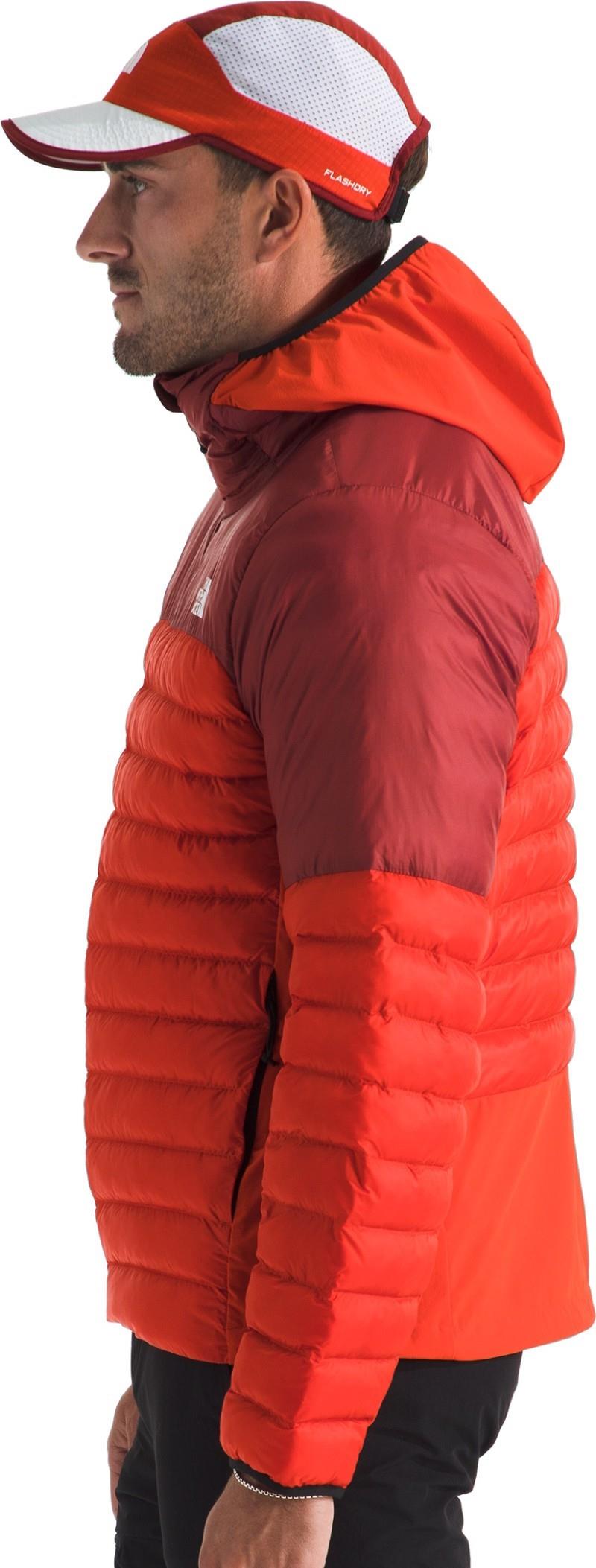 Terra Peak Hybrid Hoodie - Mens - lava red / iron clay 1