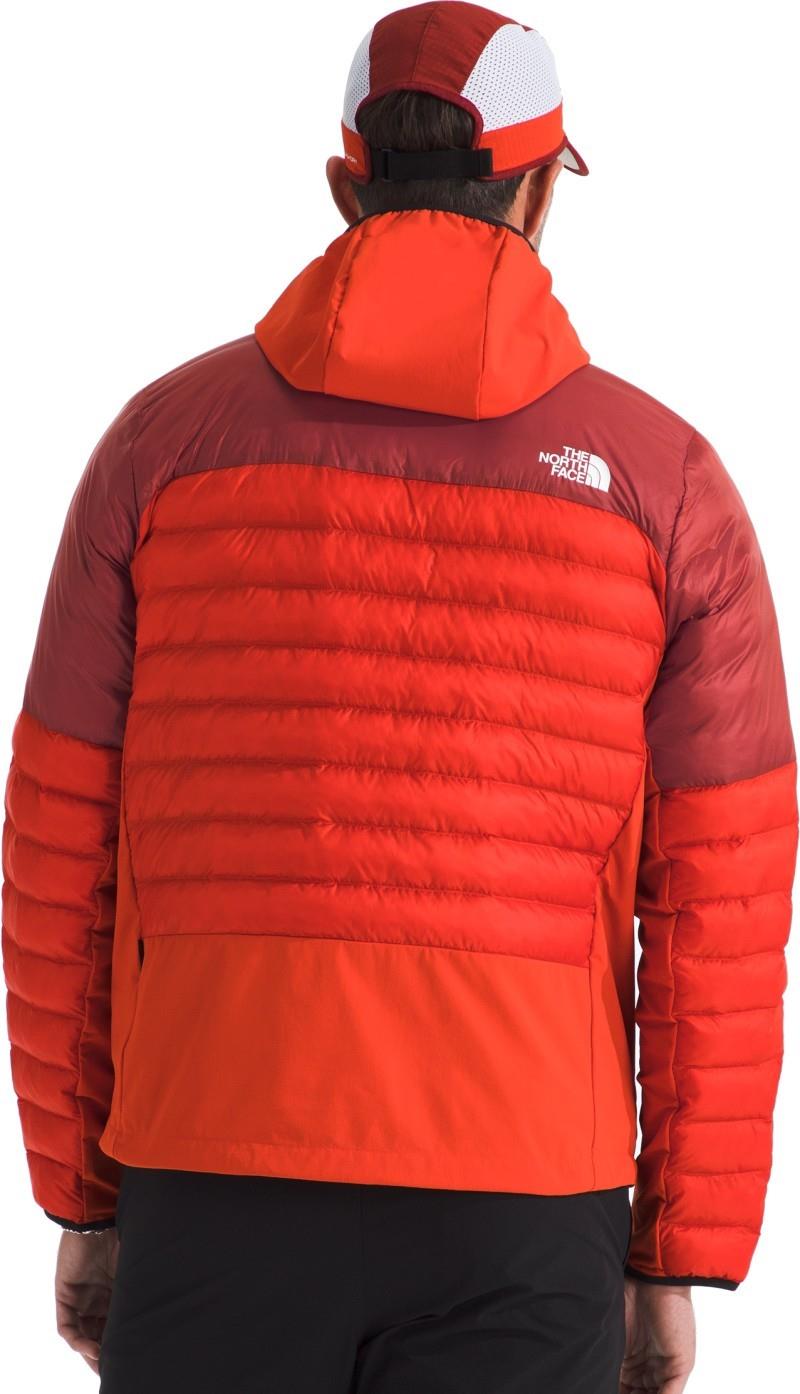 Terra Peak Hybrid Hoodie - Mens - lava red / iron clay 1