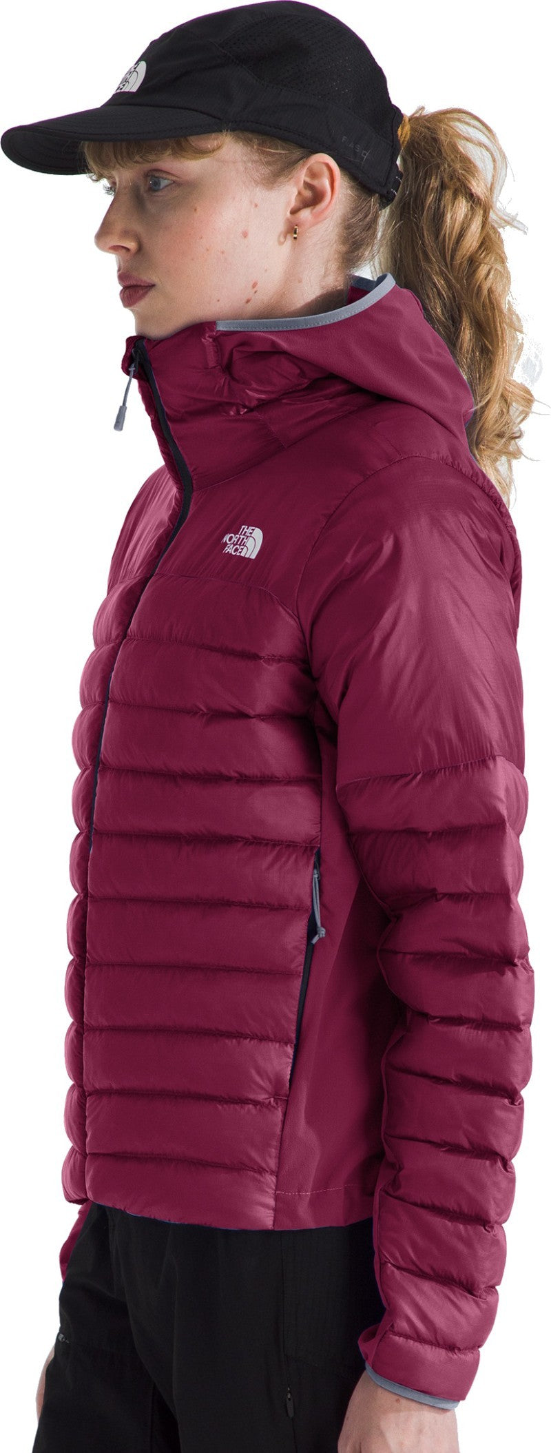 Terra Peak Hybrid Hoodie - Womens - cyber berry / mystic haze 1