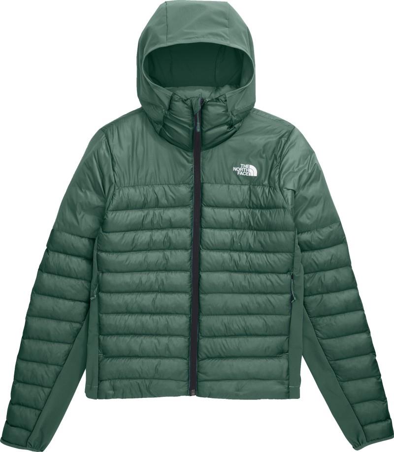Terra Peak Hybrid Hoodie - Womens - duck green 1