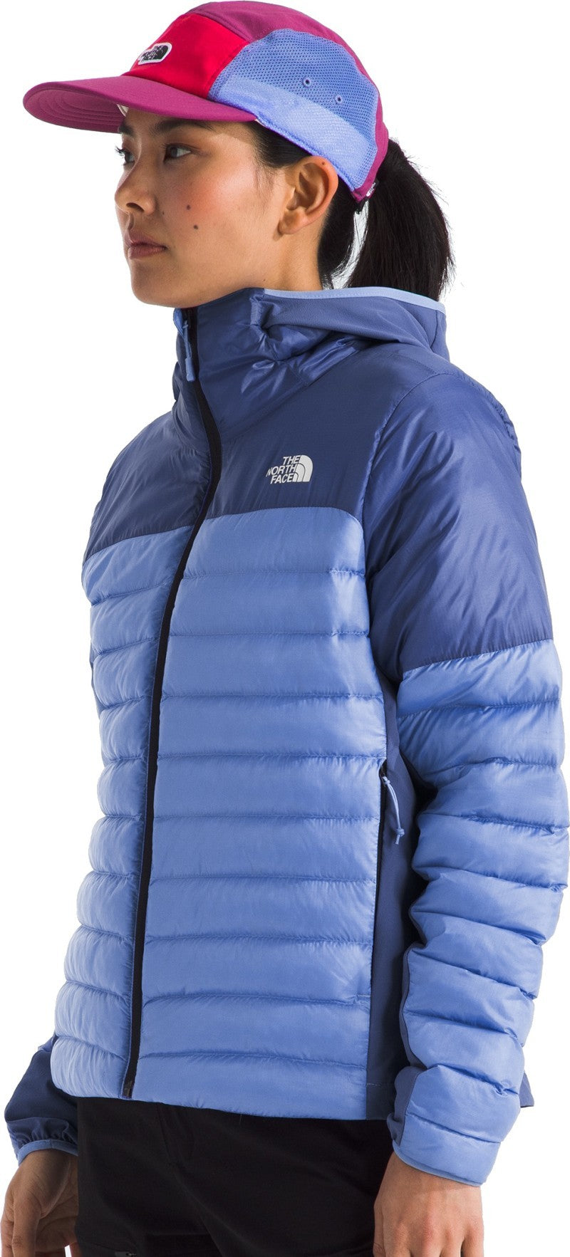 Terra Peak Hybrid Hoodie - Womens - indigo plum / virtual blue 1
