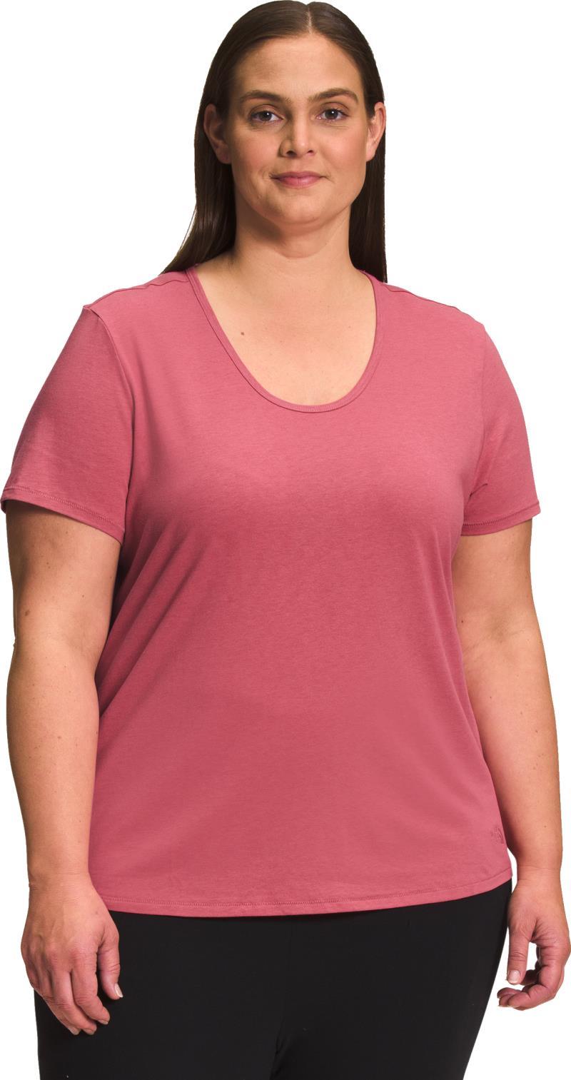 Terrain Scoopneck SS Tee, Plus - Womens - Slate Rose 1