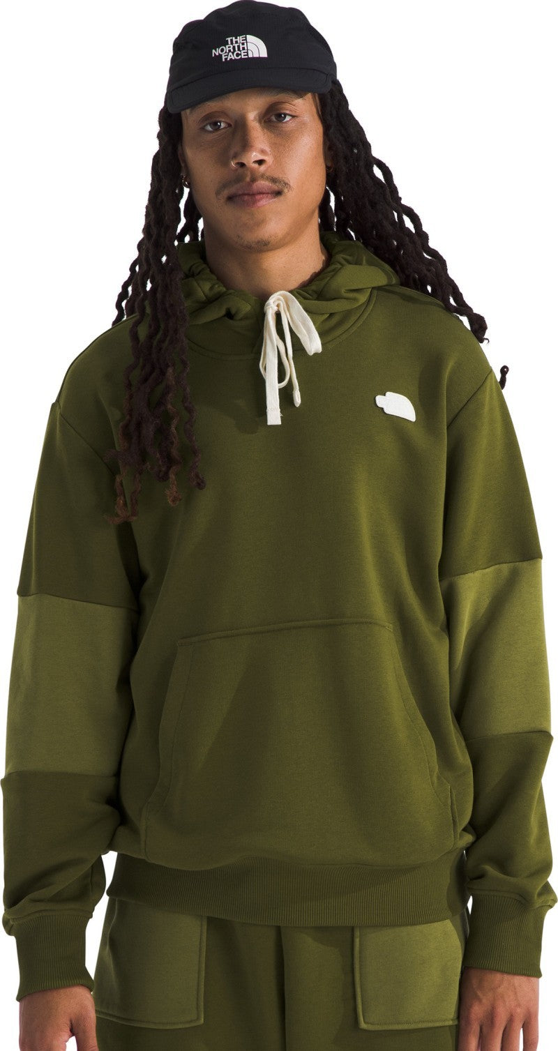 Terry Relaxed Hoodie - Mens - forest olive 1