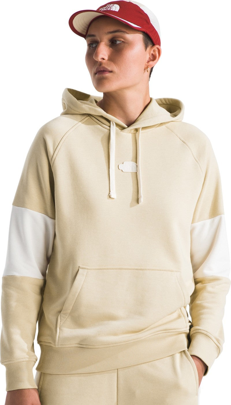 Terry Relaxed Hoodie - Womens - gravel 1
