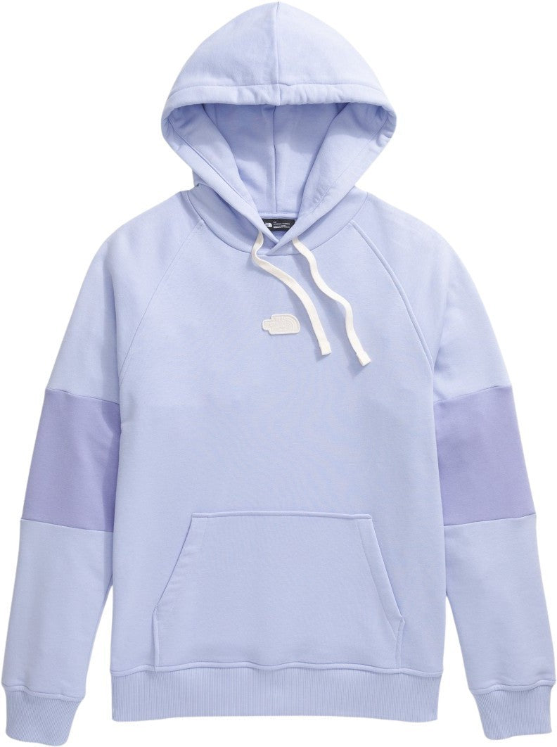 Terry Relaxed Hoodie - Womens - purple mint 1
