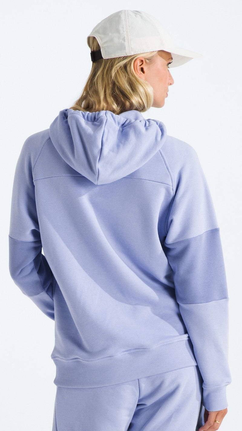 Terry Relaxed Hoodie - Womens - purple mint 1