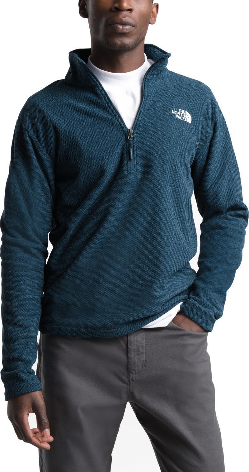 Textured Cap Rock 1/4 Zip - Mens - blue wing teal 1