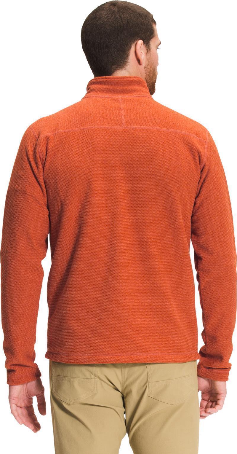 Textured Cap Rock 1/4 Zip - Mens - burnt ochre 1
