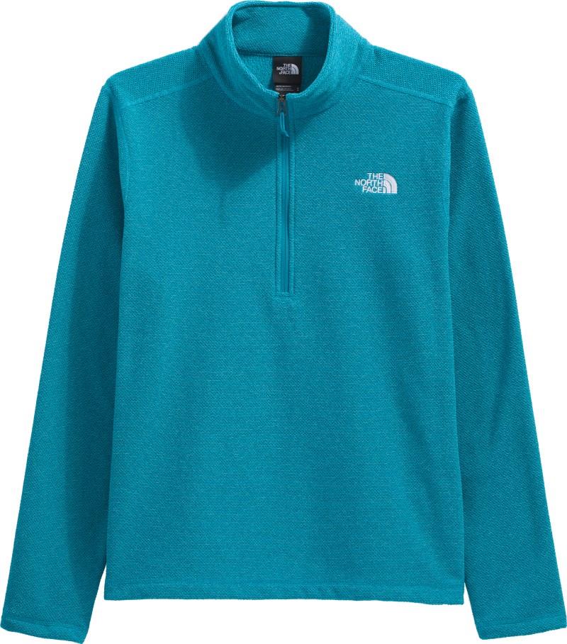 Textured Cap Rock 1/4 Zip - Mens - dusk blue heather 1