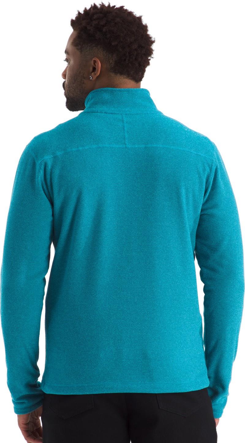 Textured Cap Rock 1/4 Zip - Mens - dusk blue heather 1