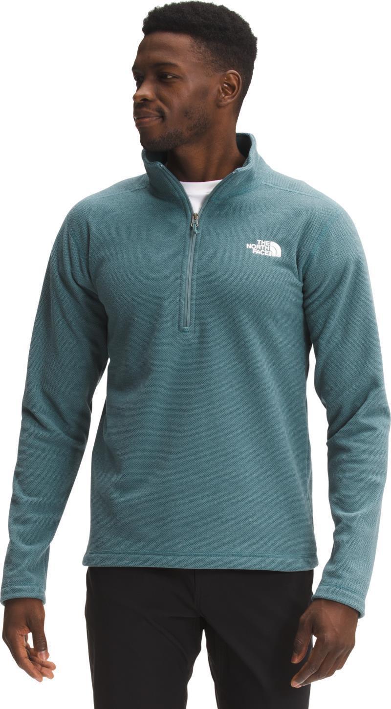 Textured Cap Rock 1/4 Zip - Mens - goblin blue heather 1