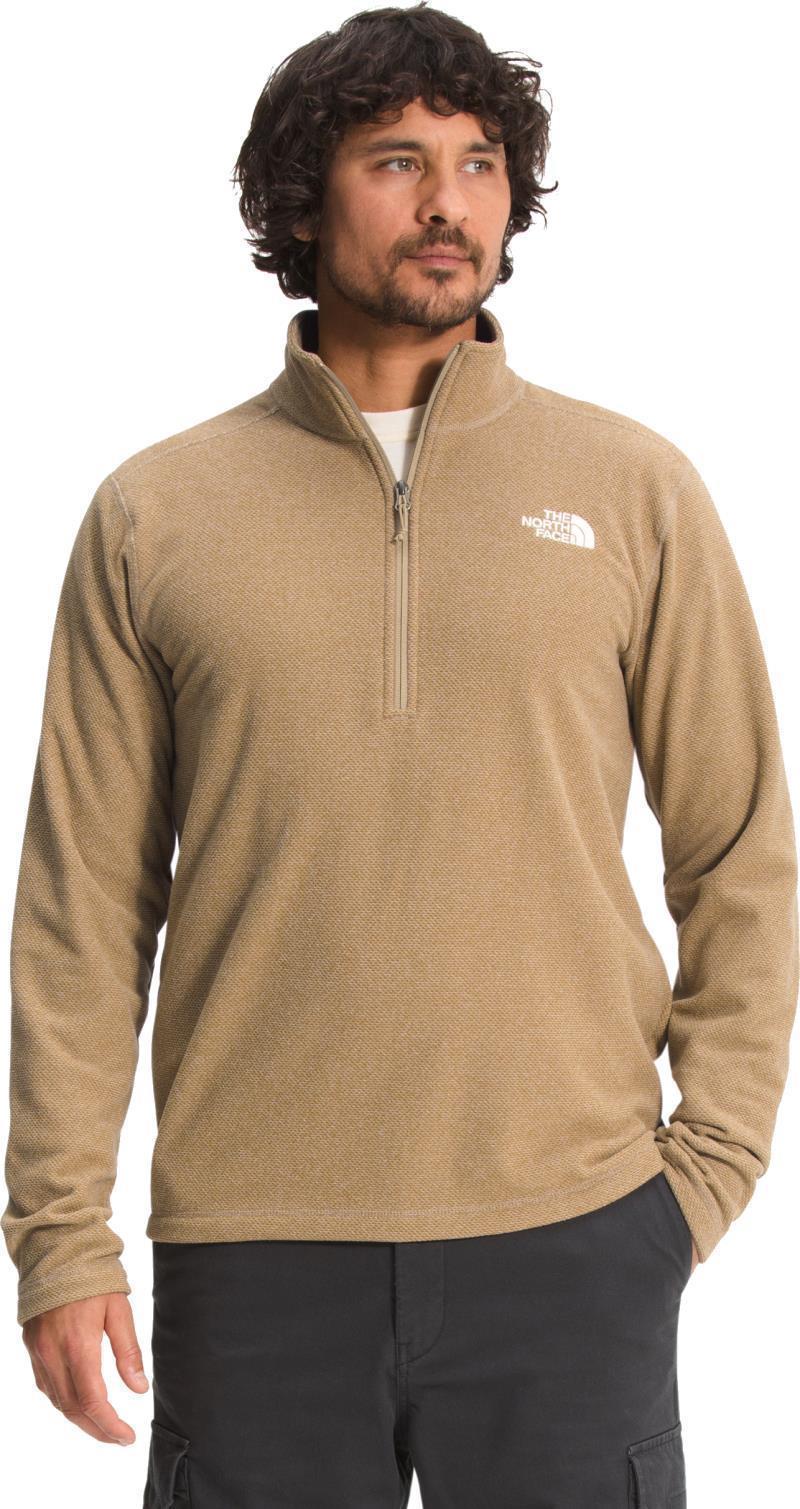 Textured Cap Rock 1/4 Zip - Mens - kelp tan 1