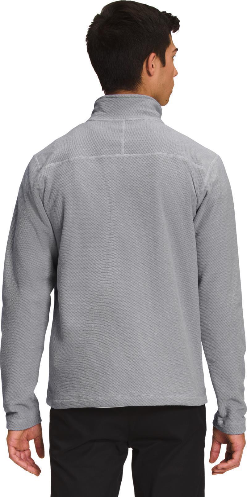 Textured Cap Rock 1/4 Zip - Mens - meld grey heather 1