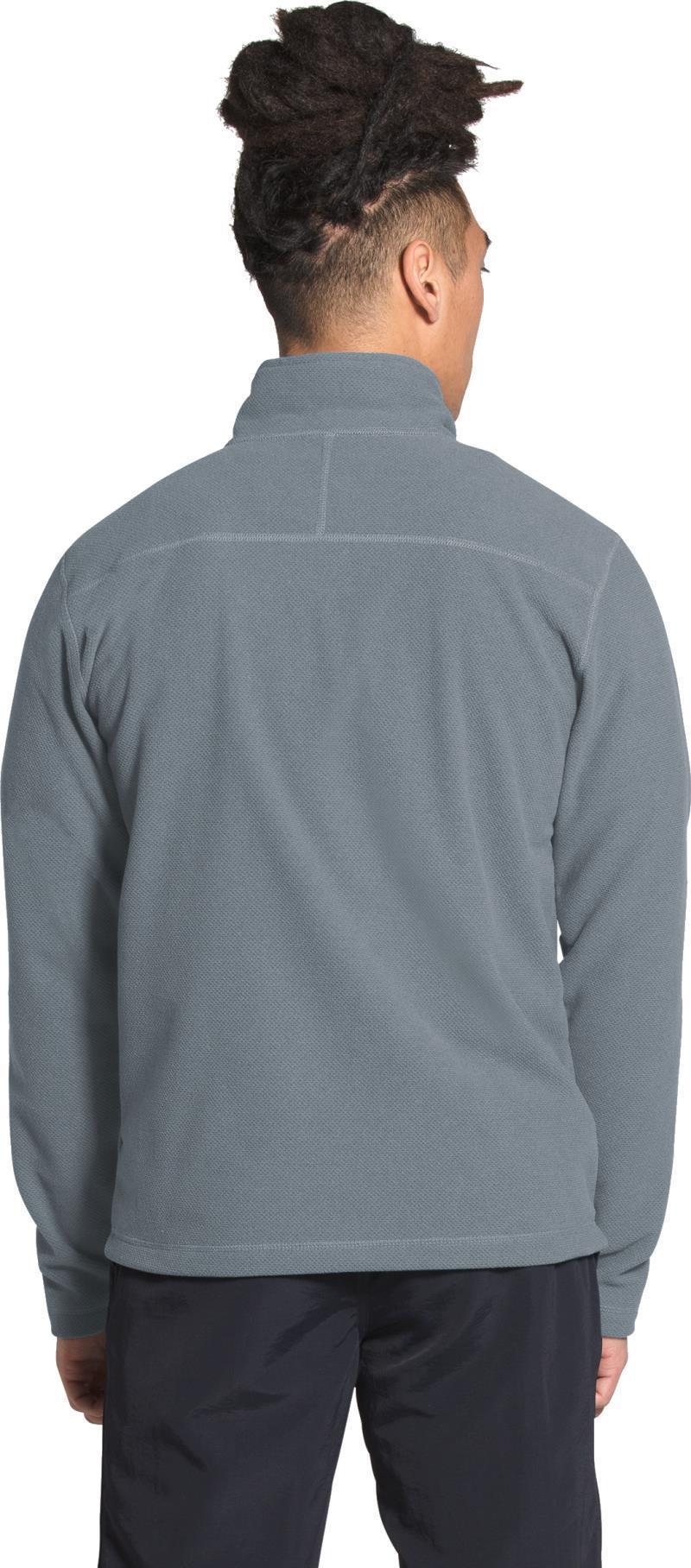 Textured Cap Rock 1/4 Zip - Mens - mid grey 1