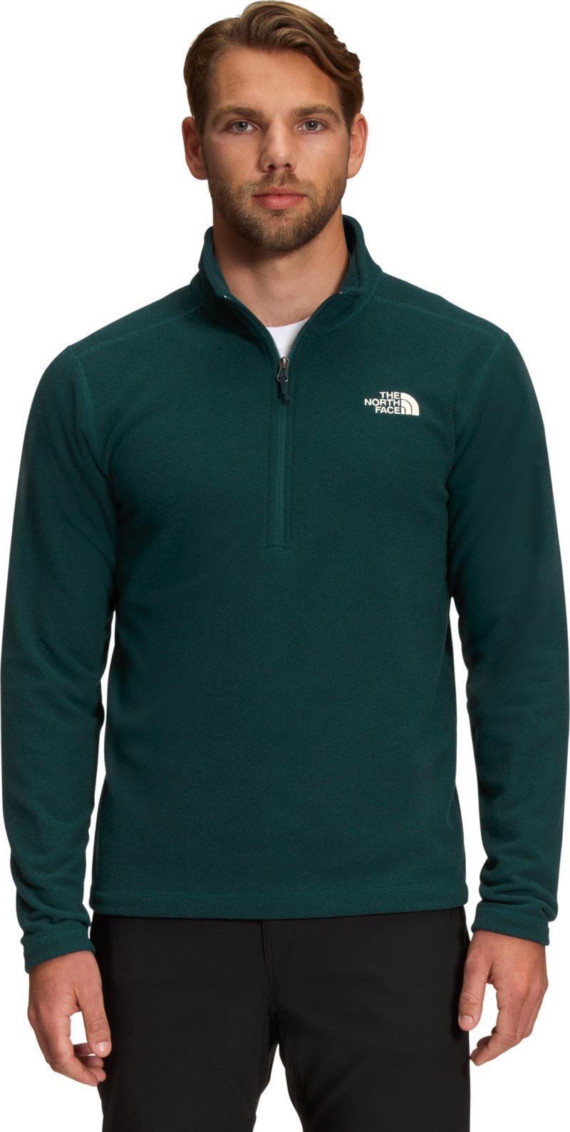 Textured Cap Rock 1/4 Zip - Mens - ponderosa green 1