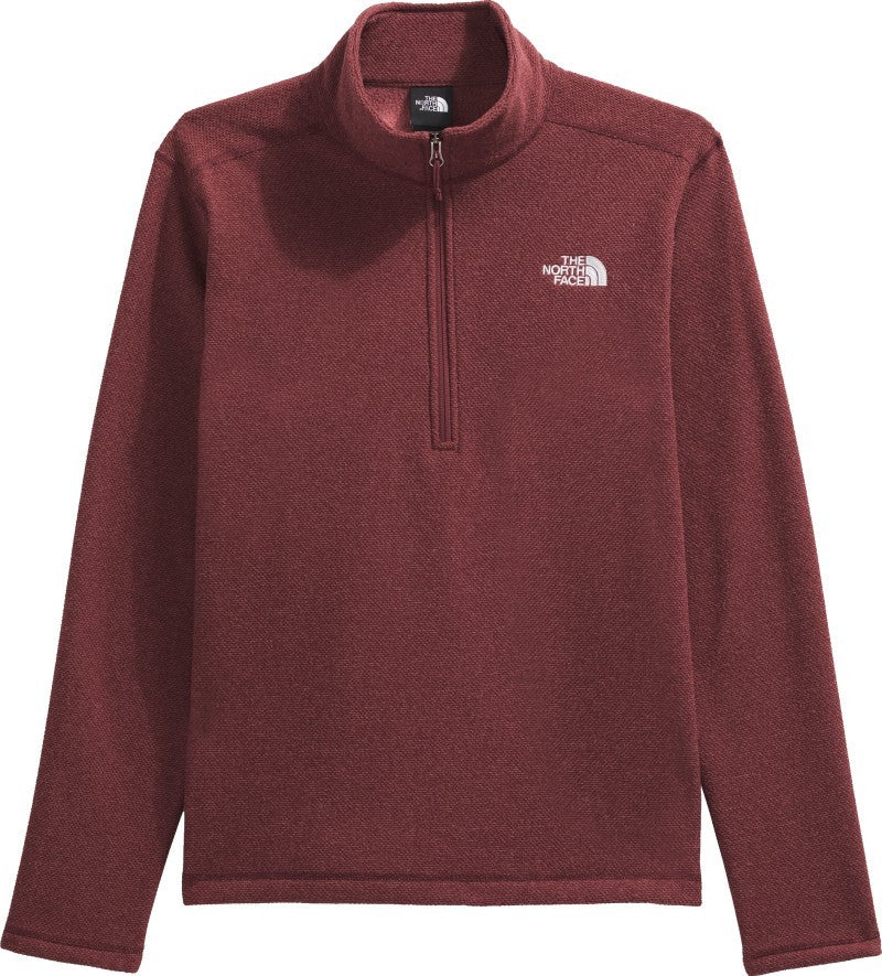 Textured Cap Rock 1/4 Zip - Mens - sumac heather 1